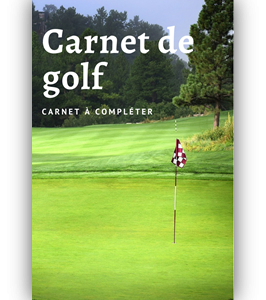 Carnet de golf - Fiche de score à compléter