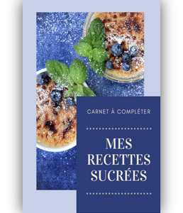 Carnet de recettes pour en rien oublier de vos recettes préférées !